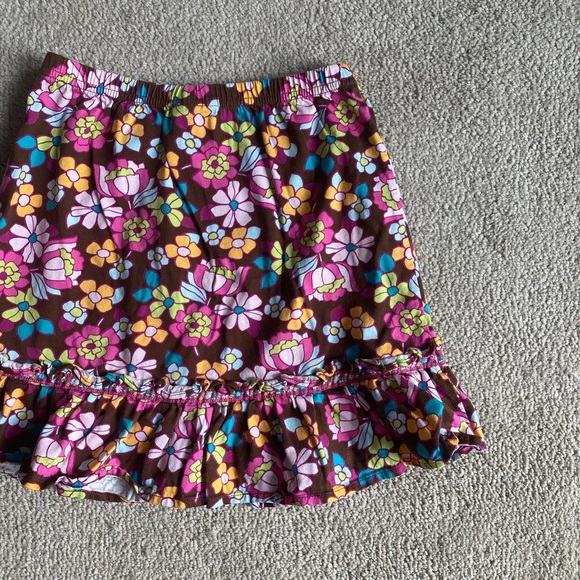 Hanna Andersson Floral Ruffled Colorful Skirt - Picture 6 of 6